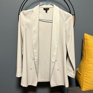 TOPSHOP lightweight blazer light grey color US size 0